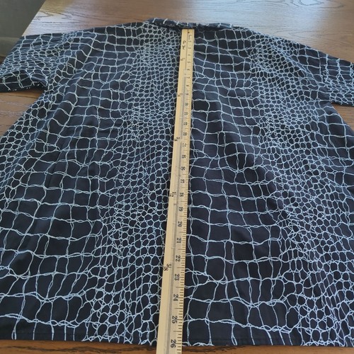 Snapdragon & Twig long sleeve black white button front Women's Blouse size S - Picture 12 of 16