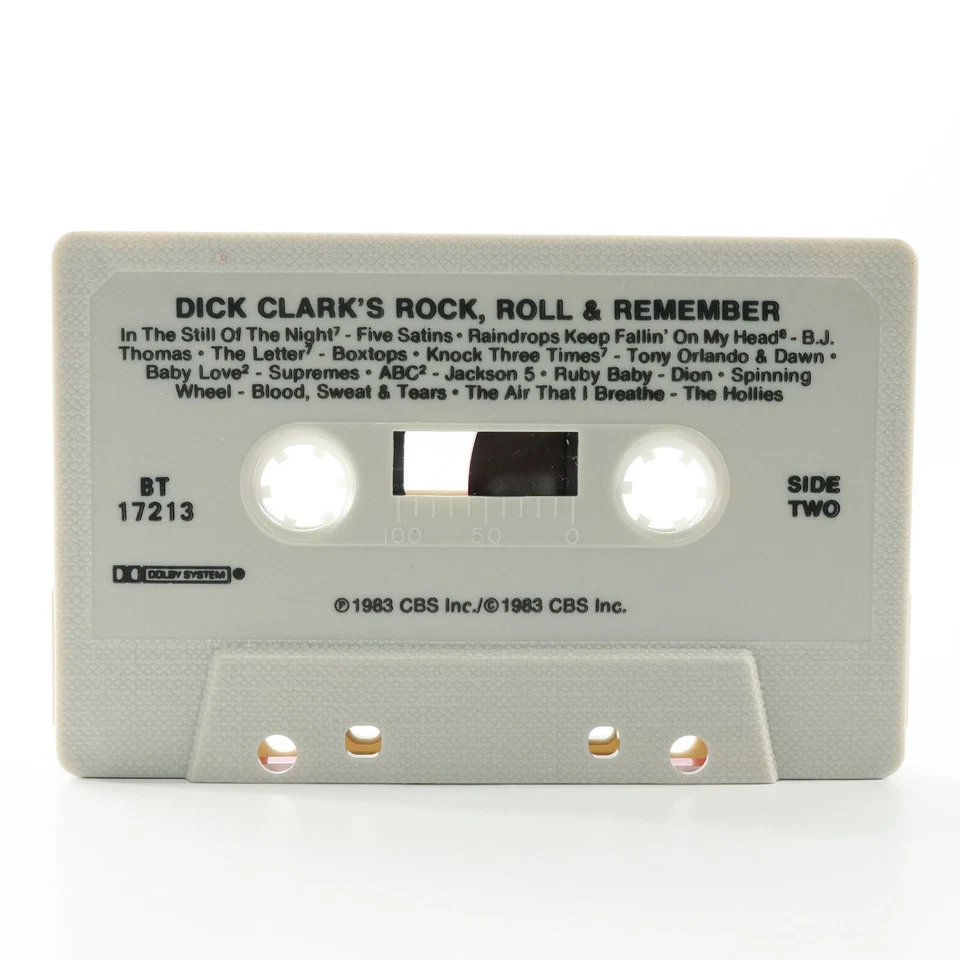 Dick Clark's Rock, Roll and Remember (Cassette Tape, 1983, CBS) BT 17213 TESTED - Image 4 of 4