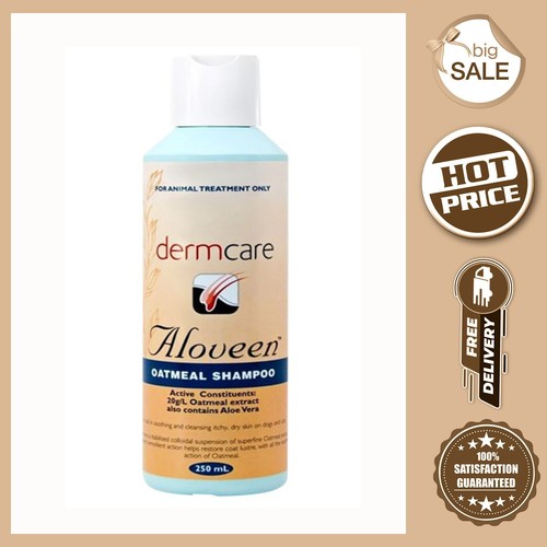 Dermcare Aloveen Dogs Sensitive Shampoo Aloe Vera and Oatmeal 250Ml