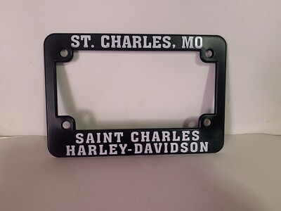 Harley-Davidson St. Charles Mo. Plastic Motorcycle License Plate Frame
