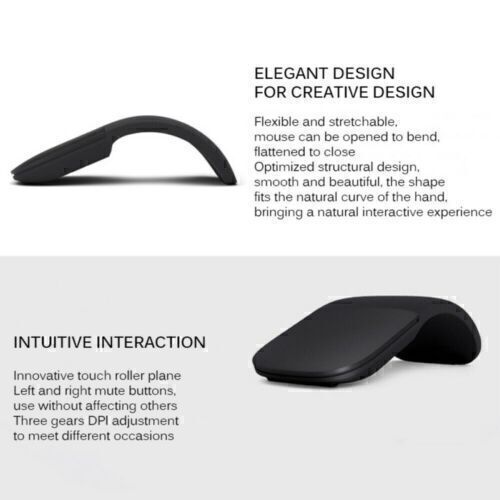 2.4Ghz Drahtlose faltbare Maus für Microsoft Surface Arc Touch 3D Computer Maus - Bild 10 von 13