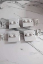 Pack of double dimmer light switches
