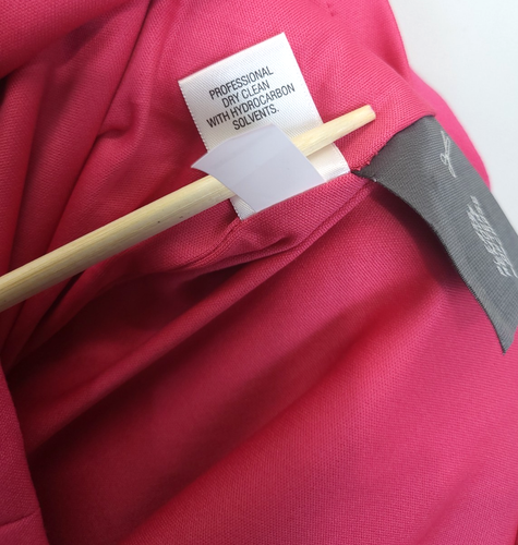 Dana Buchman Sheath Dress Ruched Cap Sleeve Women 10 Fuchsia Office Feminine - Picture 10 of 15