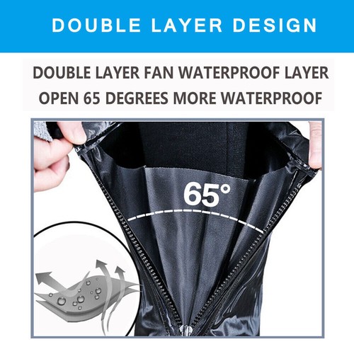 Cubierta antideslizante para zapatos de lluvia reutilizable impermeable de silicona cubrezapatos botas protector - Imagen 16 de 28