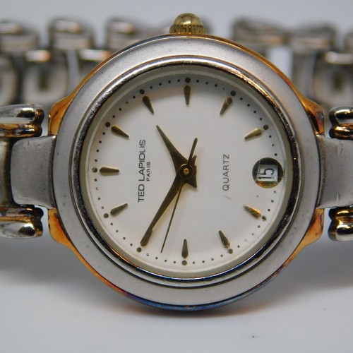 Orologio da donna analogico al quarzo bicolore TED LAPIDUS Paris tg. Batteria nuova 5 3/4" - Foto 2 di 10