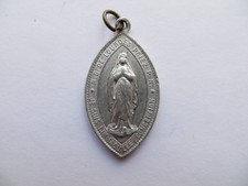 Antique Big Aluminium Medal- Immaculate Conception/Indulgence Medal