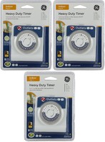 Ge 24-hour Plug-in Heavy Duty Indoor Timer, White (pack Of 3) 15075 on sale Ge 24-hour Plug-in Heavy Duty Indoor Timer, White (pack Of 3) 15075 on sale