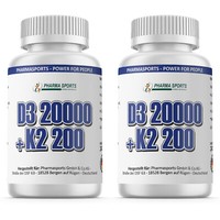 Vitamin D3 20000 I.E + K2 MK7 200 Mcg Depot Hochdosiert - 480 Tabletten