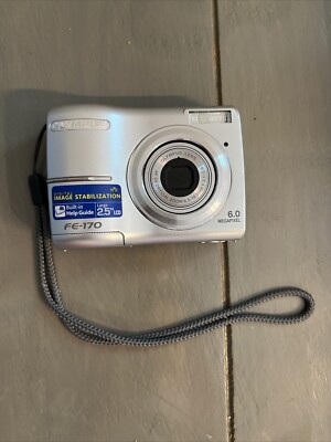 Olympus FE-170 6.0MP 3xZoom Compact Digital Camera NOT WORKING! FOR PARTS!