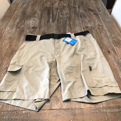 Columbia Silver Ridge Mens Tan Shorts Size 38 Straight  9.5'' Inseam