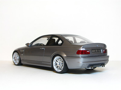 OTTO MOBILE BMW E46 M3 CSL SILVER GREY METALLIC 1:18 LE of 2000 