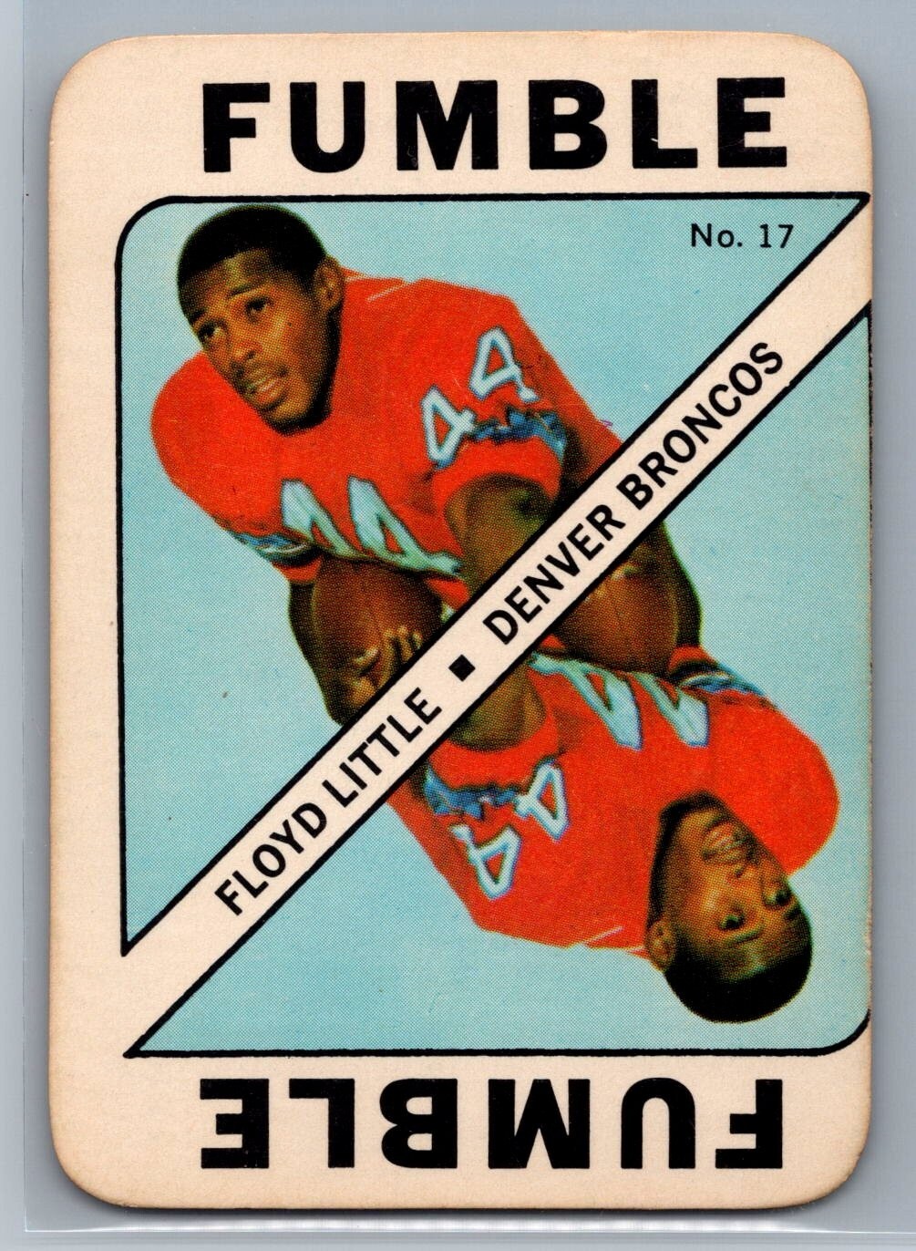1971 Topps Game Cards - #17 Floyd Little - HOF EX *TEXCARDS*