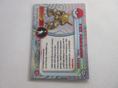 Alakazam Topps Chrome Pokemon Card LP - Bild 2 von 2