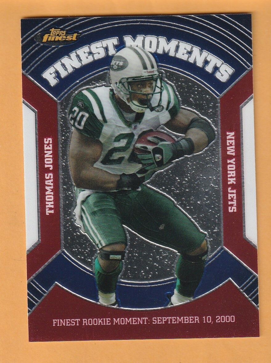 Thomas Jones New York Jets 2007 Finest Moments #VGM-TJ Virginia Cavaliers