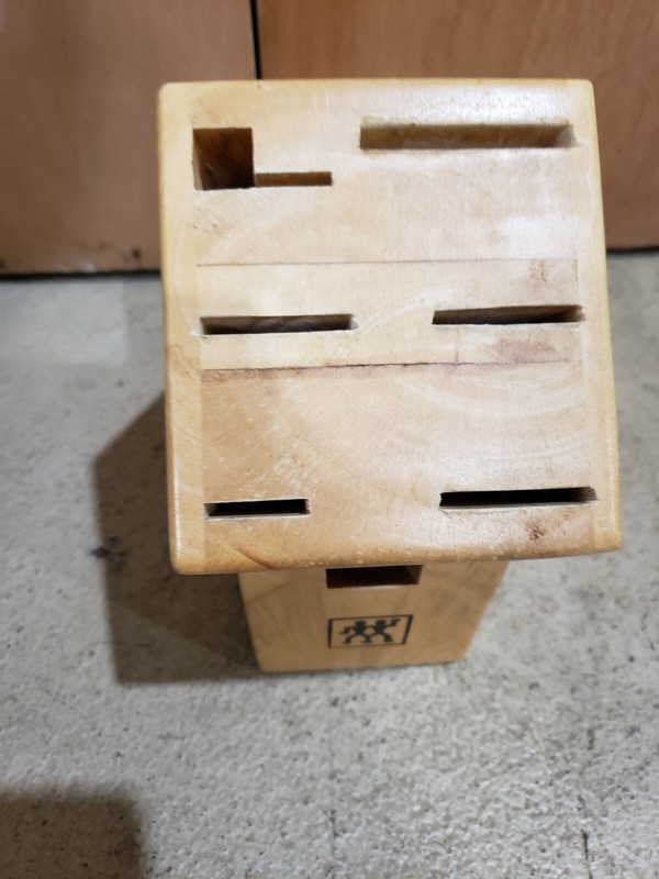 JA Henckels Int'l Wooden Knife Block 7 Slots Block Only 675 Birch