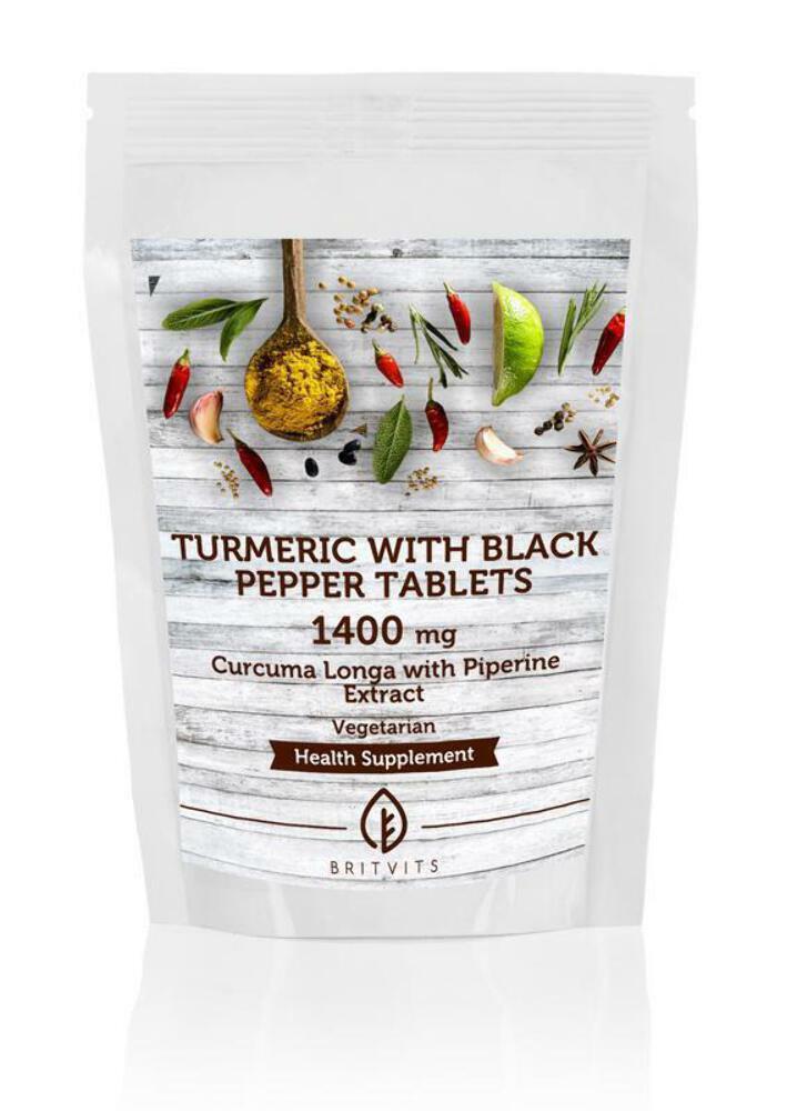 Turmeric with Black Pepper Tablets Curcuma Piperine Extract 1400mg Tablets Pills Erg populair en goedkoop