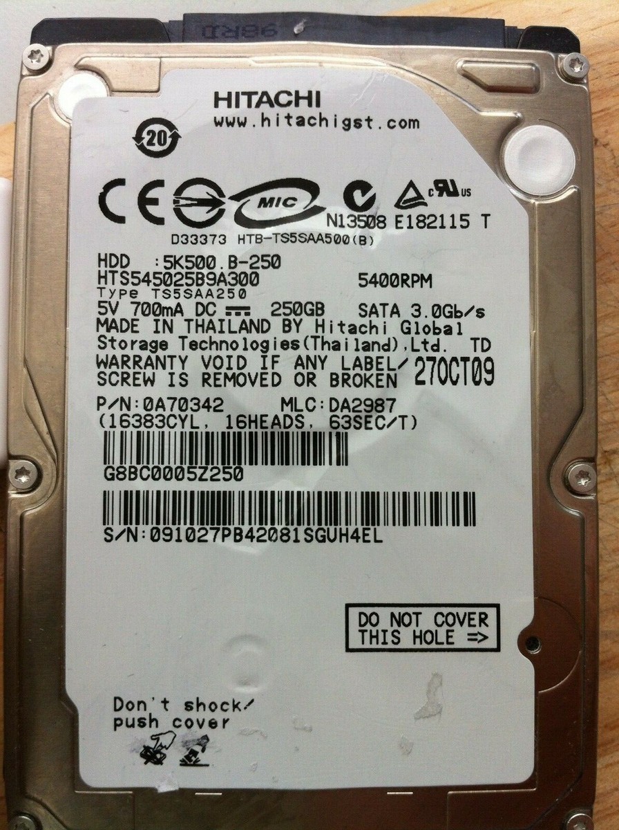 83) Hitachi HTS545025B9A300 Hard Drive PCB 0A71398 DA2969