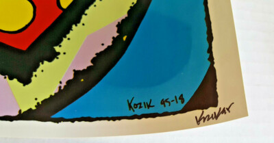 SUPERSNAZZ Poster KOZIK SIGNED Numbered 1995 21.5