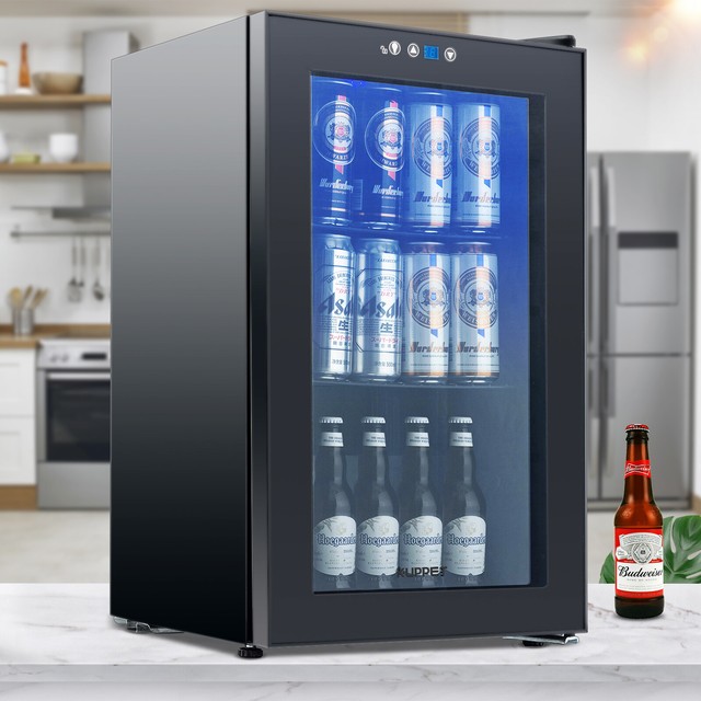 FRIGIDAIRE BEVERAGE COOLER CURVED DOOR EFRW1225BCU 12BOTTLE BLACK eBay