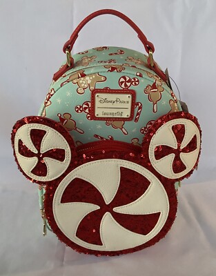 New! Loungefly Disney Parks Holiday Treats Mini Backpack  display picture 2