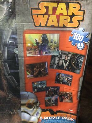 Disneys Star Wars 8 Puzzle Pack 4 Sizes New Sealed Han Solo