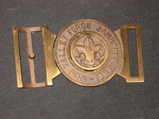 1957 National Jamboree Max Silber Belt Buckle, eagle smooth