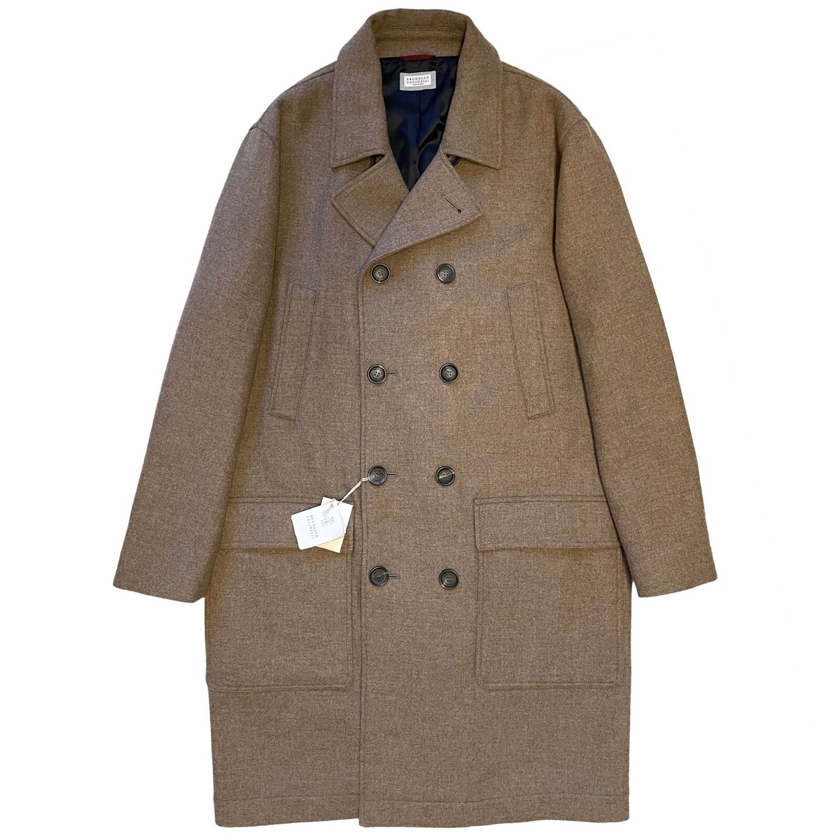 BRUNELLO CUCINELLI❗VIRGIN WOOLプレーンタイト❗ Brunello Cucinelli - Solid Navy Virgin Wool Suit