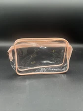 Basics Clear Portable Waterproof Zippered PVC Toiletry Cosmetic Organizer