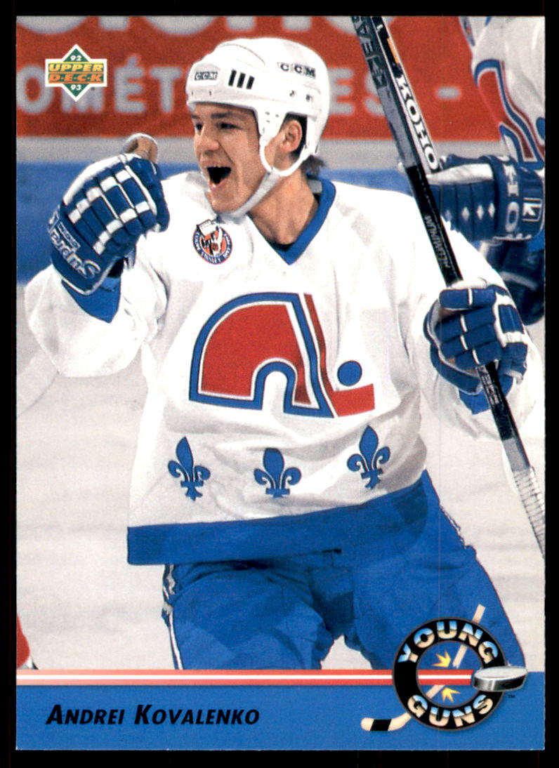 1992-93 Upper Deck Andrei Kovalenko Quebec Nordiques #567