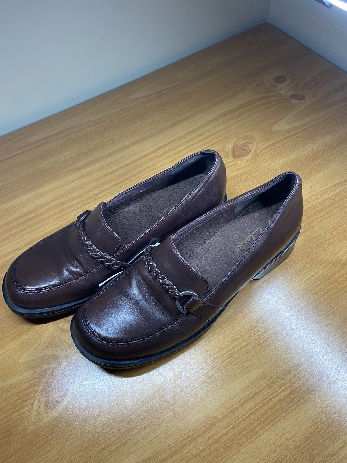 Clarks Cora Viola Loafers Women Size 8 Brown Leather eBay
