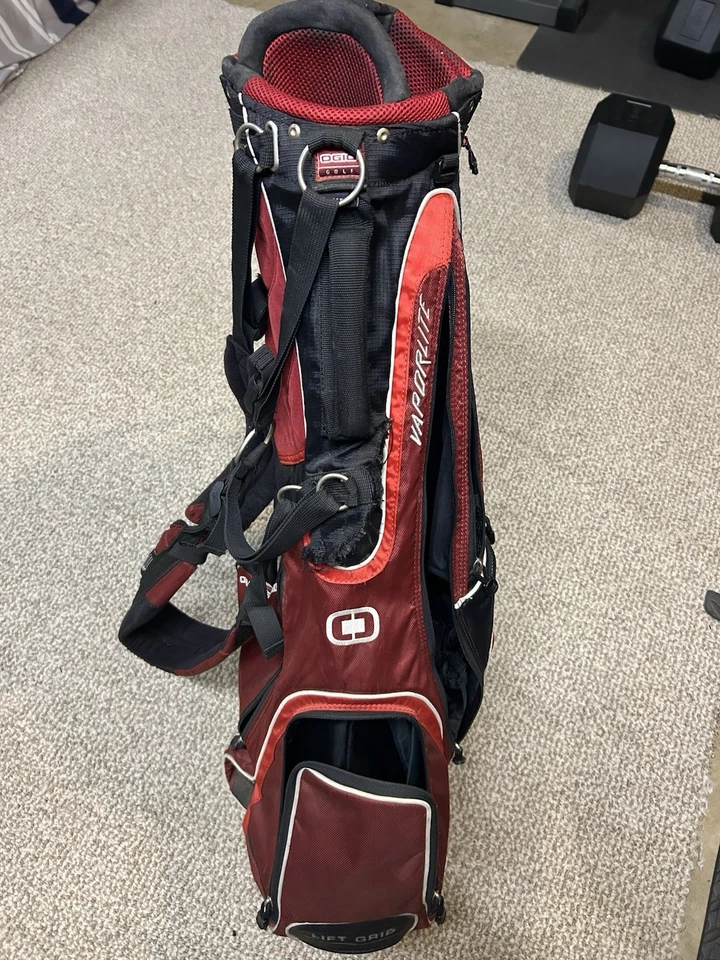 Bolsa de golf OGIO Vaporlite agarre elevador rojo y negro Foto 4 de 4