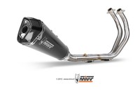 Mivv Delta Race Komplett-Auspuff Inox Schwarz FüR Yamaha MT-07/FZ-07 2021-24