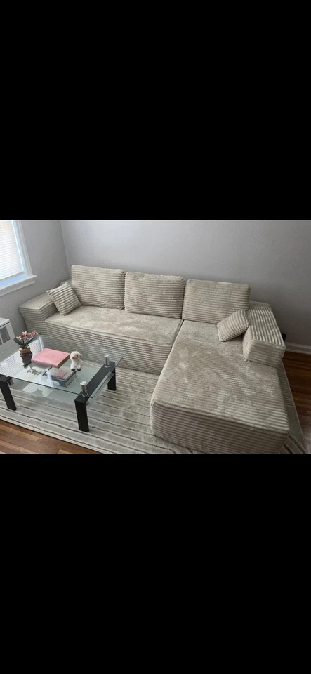 Sofá modular Ovios Cloud de 104 pulgadas con chaise Foto 2 de 3