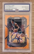 Josh Minott Signed 2022-23 Prizm Rookie RC Card #238 60/60 Celtics NBA AUTO PSA