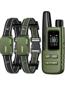 Dog Shock Collar 2 Dogs 10-120Lbs 4200FT Dog Training Collar with Remote Green