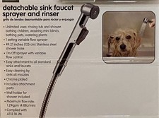 Detachable Sink Faucet Sprayer, Universal Adapter, Bathroom Spray Attachment