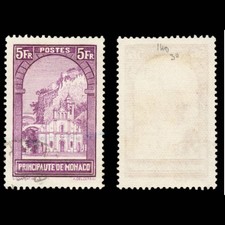 6255 Monaco SG140 5F Lilac 1933. Sc#128 Mi134 Used. C£30