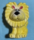 Vintage Yellow Lion Coin Bank - Excellent Condition — photo 1