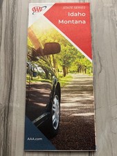 New AAA IDAHO MONTANA STATE ROAD MAP  Highway...