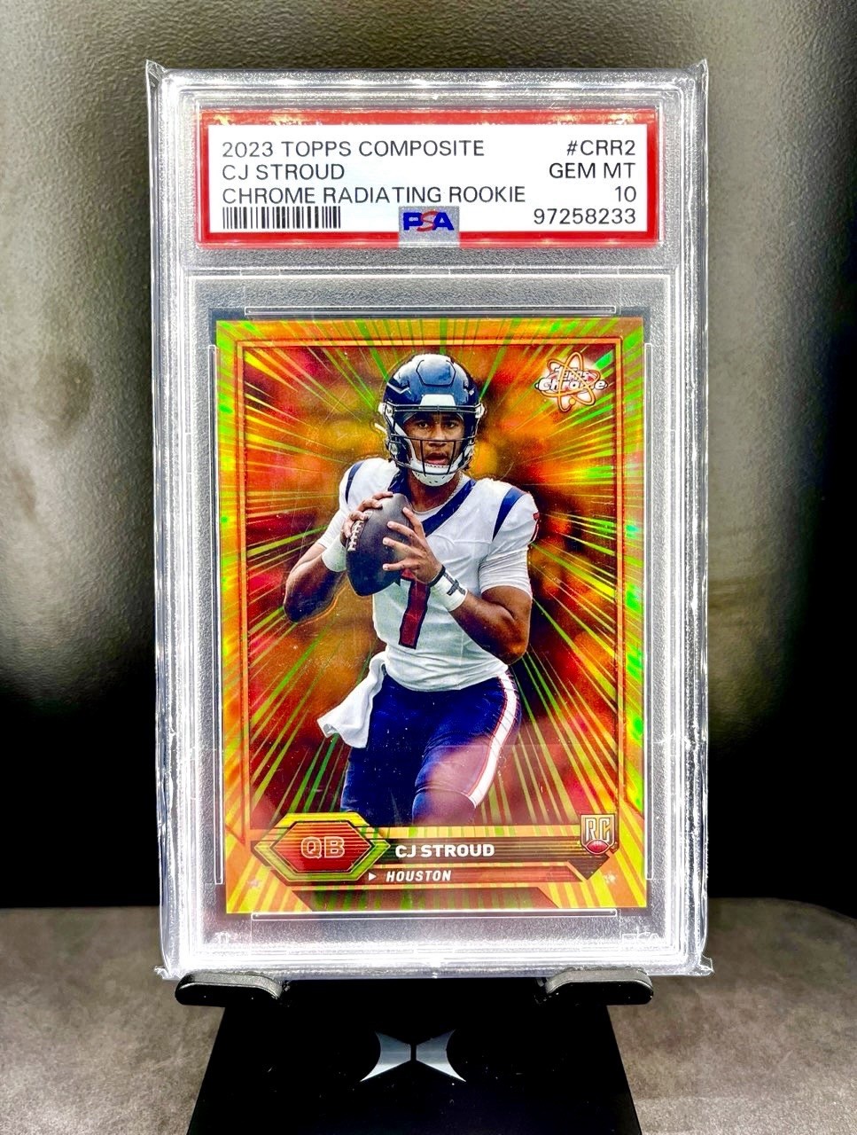 Cj Stroud 2023 Topps Composite Chrome Radiating Rookies Houston Texans PSA 10