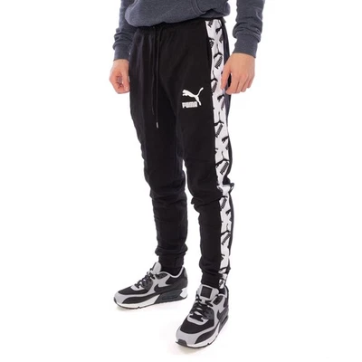 PUMA Aop T7 Piste Pantalon pour Homme Pantalon D'Entraînement Noir 16514 - Photo 1/2