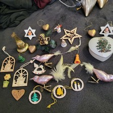 Weihnachtsanhänger 30 Stück plus Porzellandose