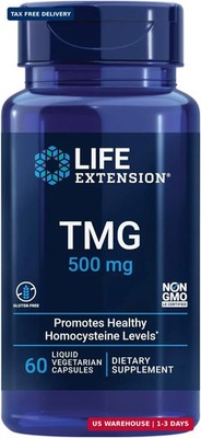 TMG 500 Mg   Trimethylglycine Supplement   Encourages Healthy Homocysteine Level