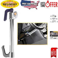 Retractable Clutch Pedal Lock -  Alloy Steel with Polished Finish