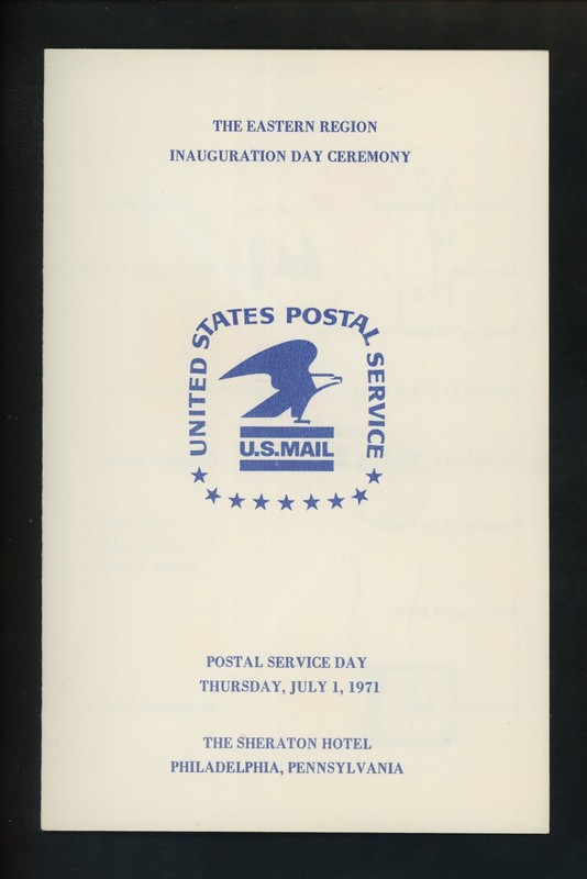 US FDC #1396 USPS Ceremony Program 1971 DC USPS United States Postal Service
