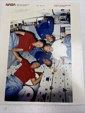 NASA STS-26 Discovery Onboard Crew Purple Numbered Press Photo w/transparency