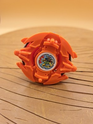 Beyblade Salamander Vintage Hasbro Older Generation Orange Spinning Toy