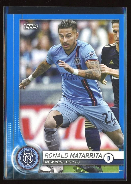 2020 Topps MLS #69 Ronald Matarrita Blue 28/99 New York City FC NYCFC