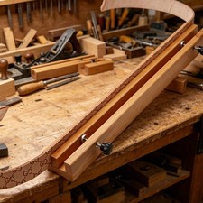 Wooden Stitching Clamp Long Groove Design Leather Stitching Clamp Adjustable