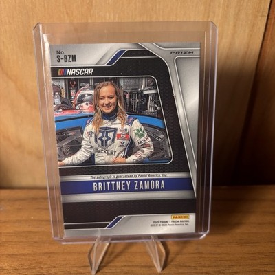 Brittney Zamora 2025 Panini Prizm Scripts Auto Autograph NASCAR